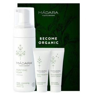Set cadou Become Organic [spuma demachianta+crema noapte+fluid ten] 3b - MADARA