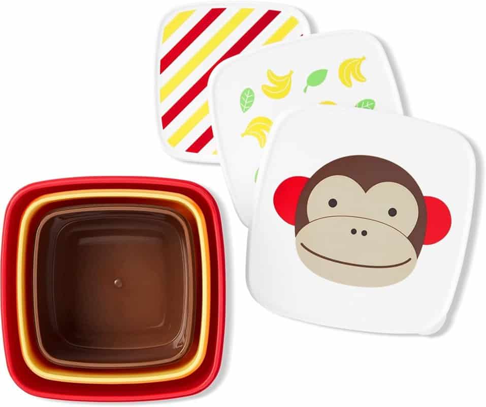 Set cutii pentru pranz Zoo Maimutica, 3 bucati, Skip Hop 1 Set cutii pentru pranz Zoo Maimutica