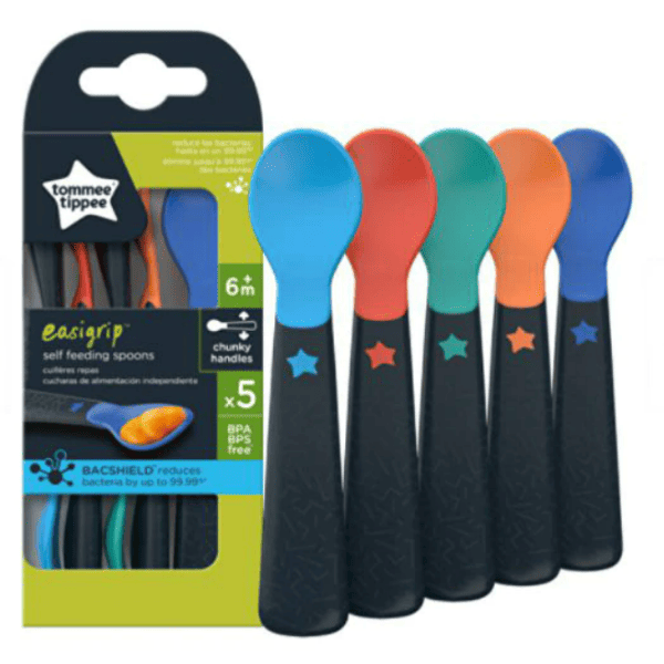 Set lingurite ergonomice multicolor 6 luni+