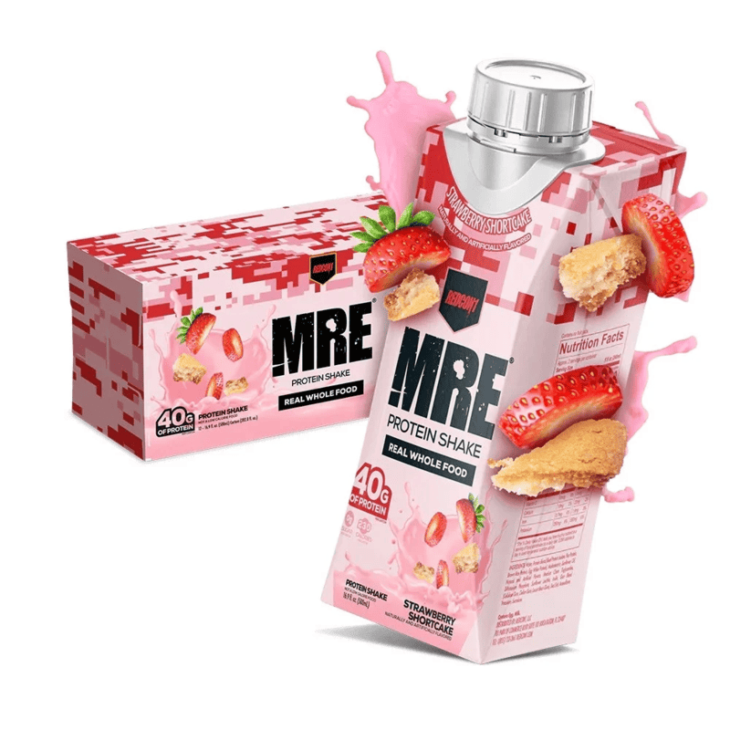 Shake proteic din alimente intregi cu aroma de capsuni MRE Protein Shake