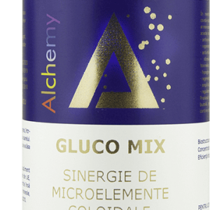 Sinergie de aur argint crom si vanadiu coloidal Gluco Mix 15ppm