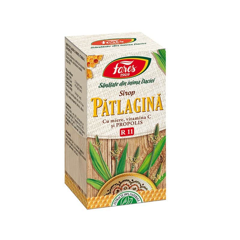 Sirop de patlagina cu miere si propolis R11