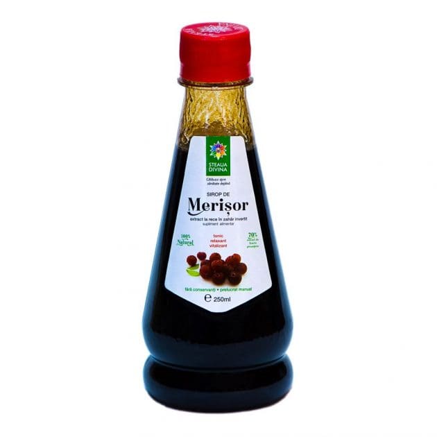 Sirop natural de merisor cu miere