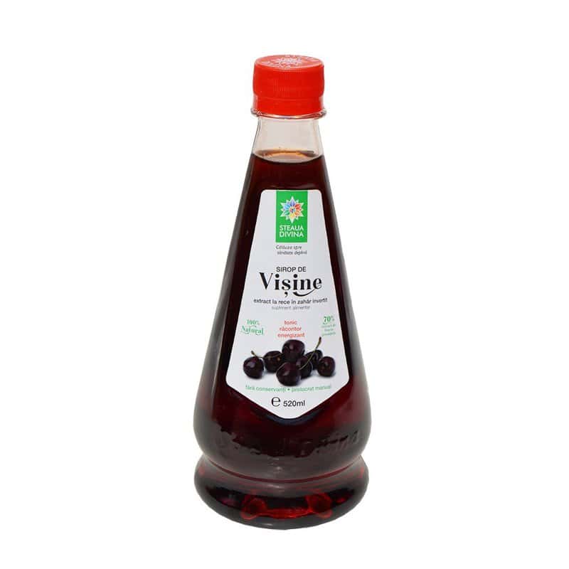 Sirop natural de visine presat la rece