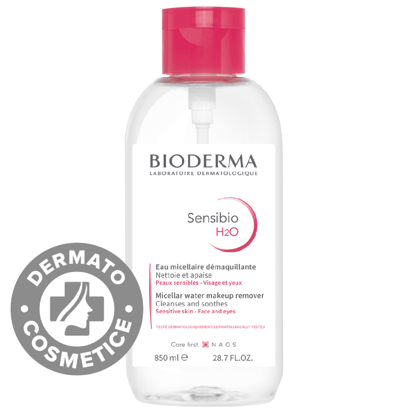 Solutie micelara Sensibio H2O, 850ml, Bioderma 1 Solutie micelara Sensibio H2O
