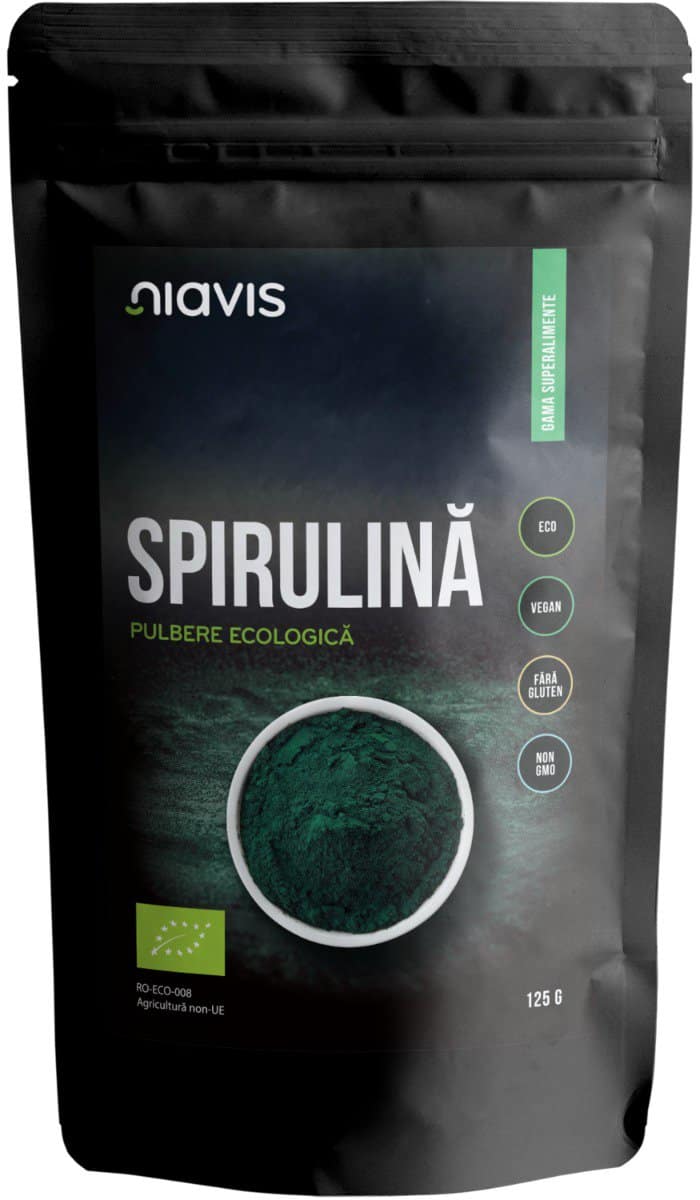 Spirulina Pulbere ecologica, 125g, Niavis 1 Spirulina Pulbere ecologica