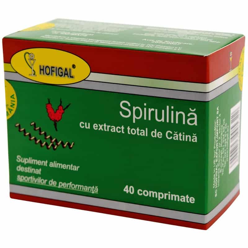 Spirulina cu extract total de catina