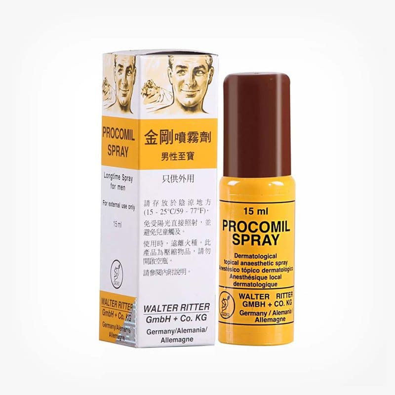 Spray PROCOMIL, pentru întârzierea ejaculării, cu acțiune rapidă, fără parfum, fără gust, 15 ml 1 Spray PROCOMIL