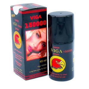 Spray SUPER VIGA 150000 Black - Long Time Spray for Men