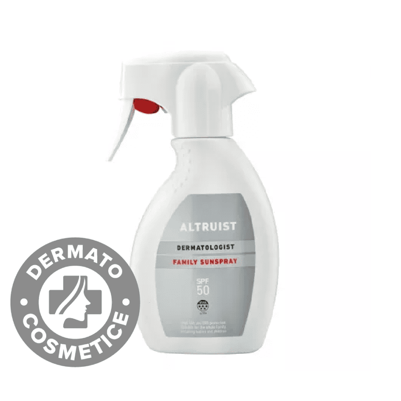 Spray cu protectie solara SPF 50 pentru toata familia Dermatologist