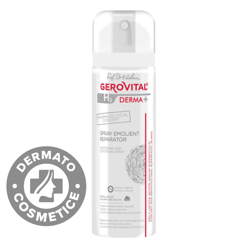 Spray emolient reparator H3 Derma+