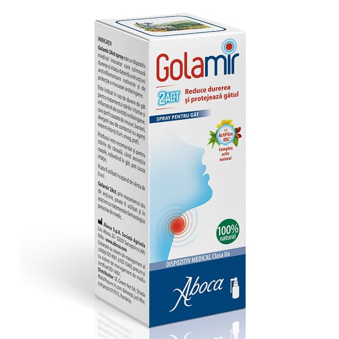 Spray pentru adulti cu alcool Golamir 2Act