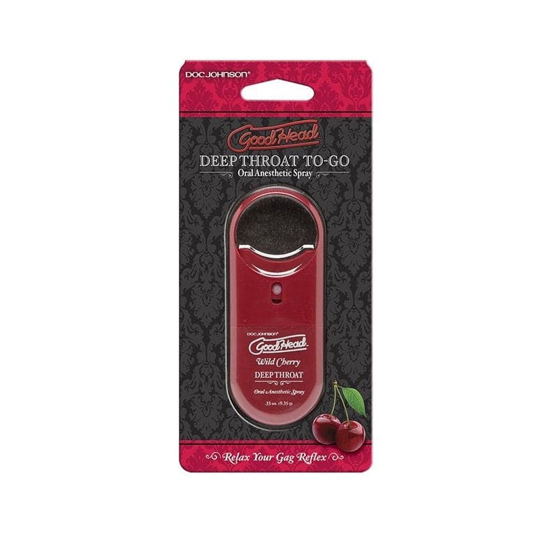 Spray pentru sex oral adanc, GoodHead Deep Throat Spray, aroma Cirese, 9 ml 1 Spray pentru sex oral adanc