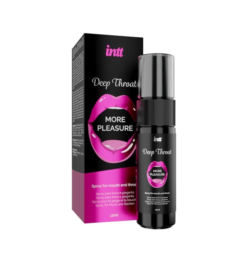 Spray pentru sex oral adanc, INTT Deep Throat - More Pleasure, aroma menta, 12 ml 1 Spray pentru sex oral adanc
