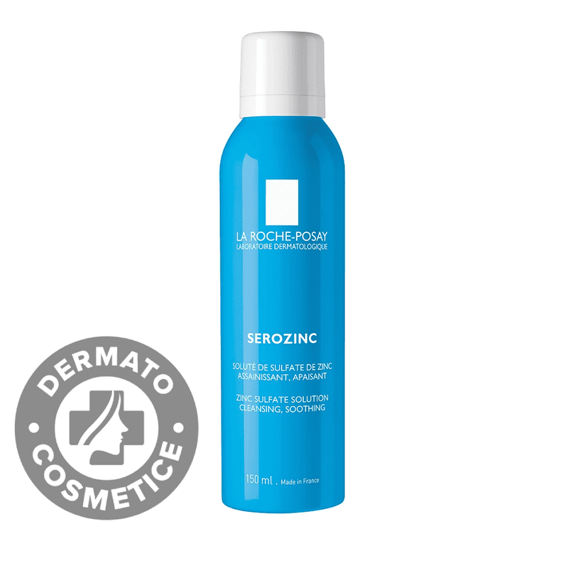 Spray solutie de sulfat de zinc cu efect calmant pentru ten iritat si gras Serozinc
