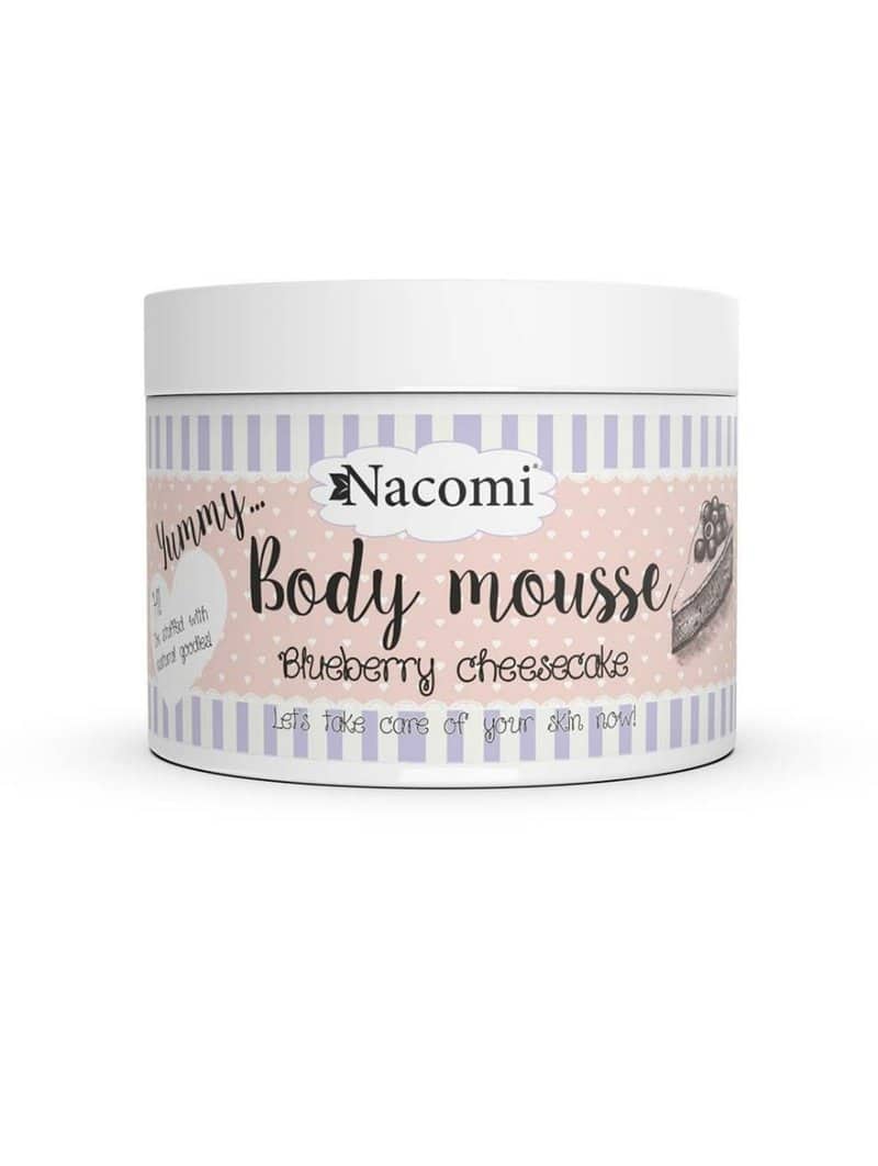 Spuma de corp cu aroma cheesecake cu afine, 180ml, Nacomi 1 Spuma de corp cu aroma cheesecake cu afine