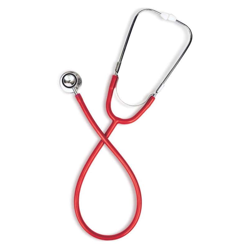 Stetoscop cu cap dublu culoare rosu WS-2