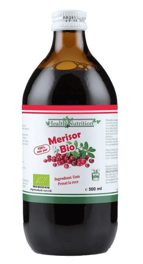 Suc de Merisor Bio 100% Pur, 500ml, Health Nutrition 1 Suc de Merisor Bio 100% Pur