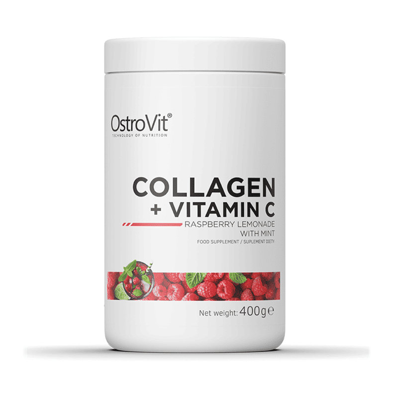 Supliment alimentar Colagen + Vitamina C cu aroma de zmeura