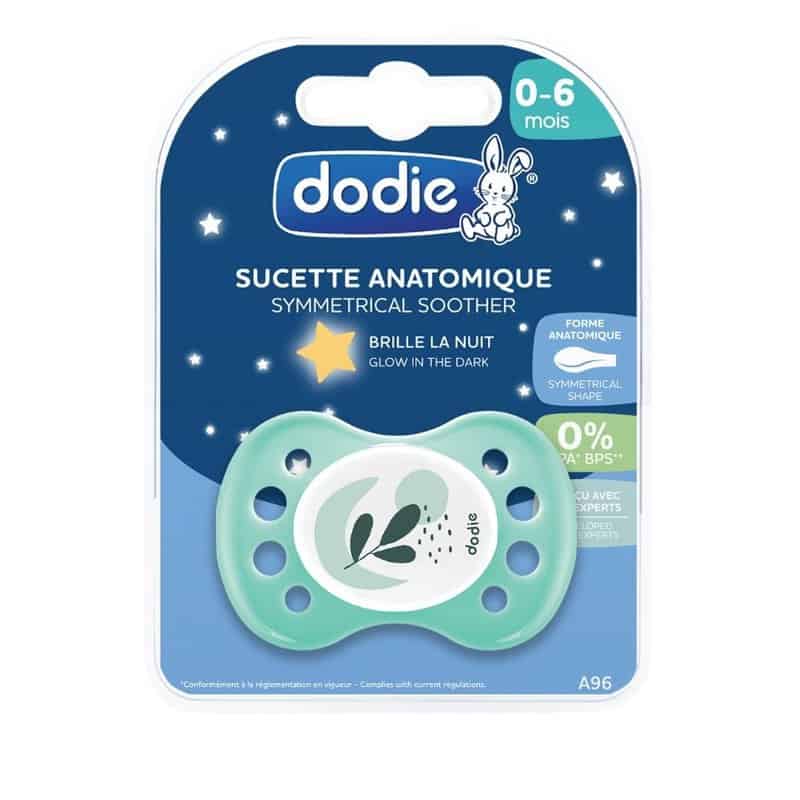 Suzeta anatomica din silicon 0-6 luni Noapte cu luna plina A96