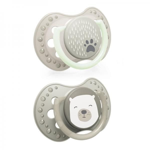 Suzeta din silicon Dynamic Buddy bear pentru 0-2 luni