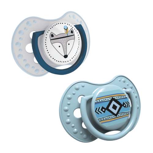 Suzeta din silicon Dynamic Indian Summer pentru baieti 18+luni