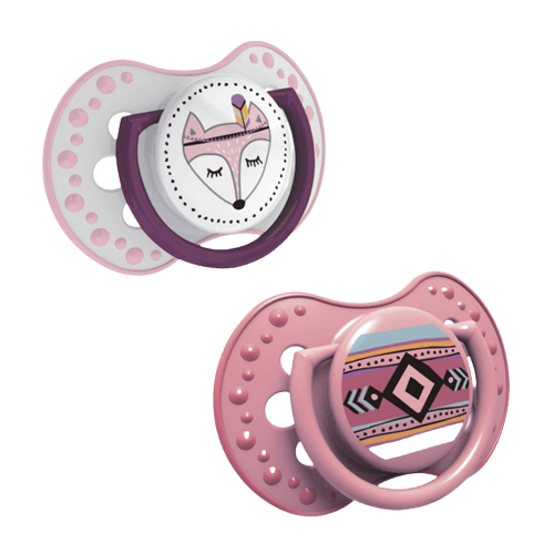 Suzeta din silicon Dynamic Indian Summer pentru fete 18+luni