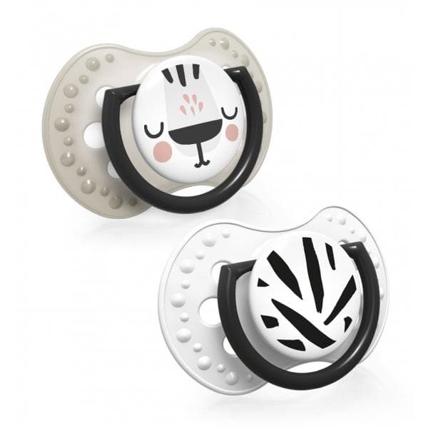 Suzeta din silicon Dynamic Salt&Ppepper pentru 18+ luni