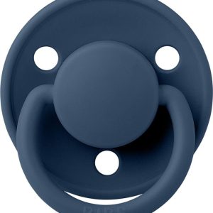 Suzeta din silicon cu tetina rotunda marime universala (0-3 ani) De Lux Steel Blue