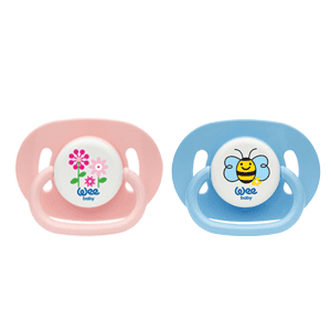 Suzeta din silicon rotunda nr.3 cu model