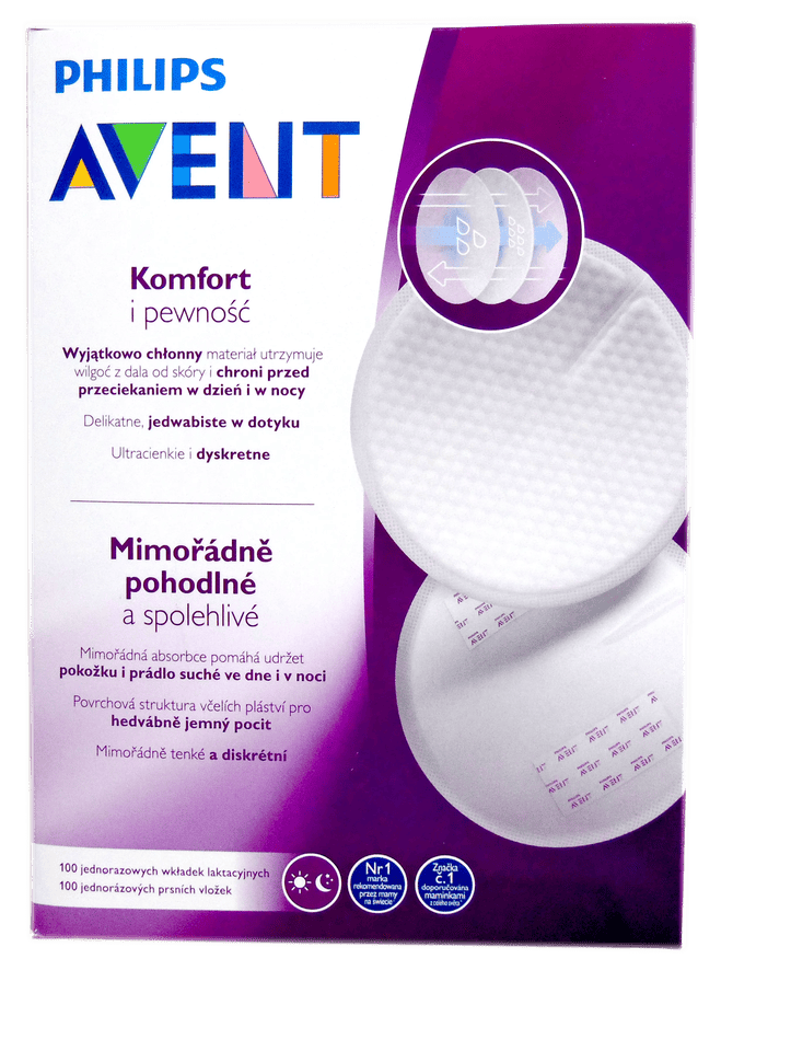 Tampoane de unica folosinta pentru sani SCF254/13, 100 bucati, Philips Avent 1 Tampoane de unica folosinta pentru sani SCF254/13