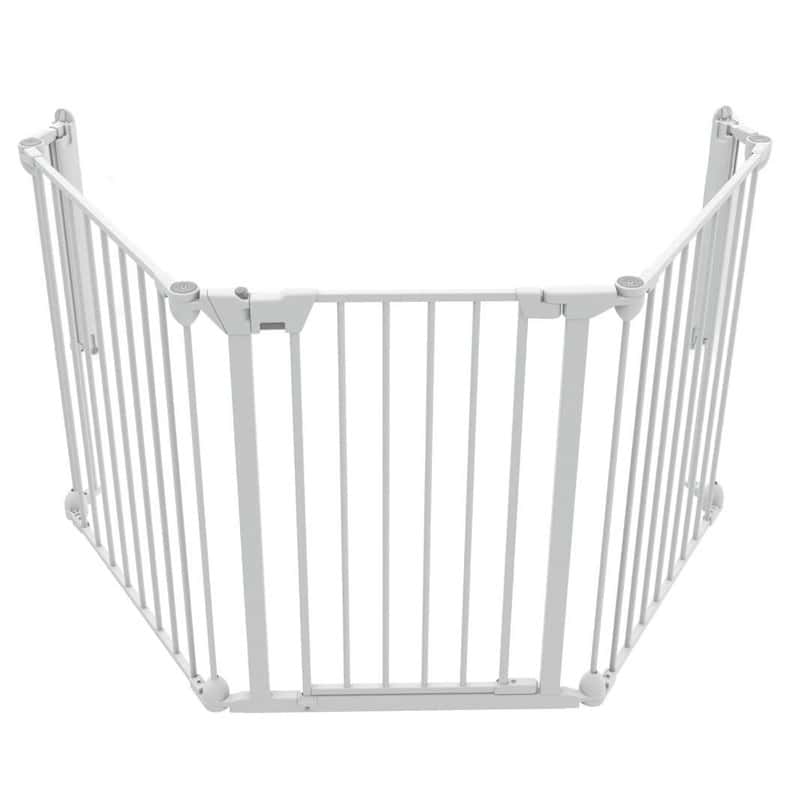 Tarc de siguranta modular cu 3 panouri alb