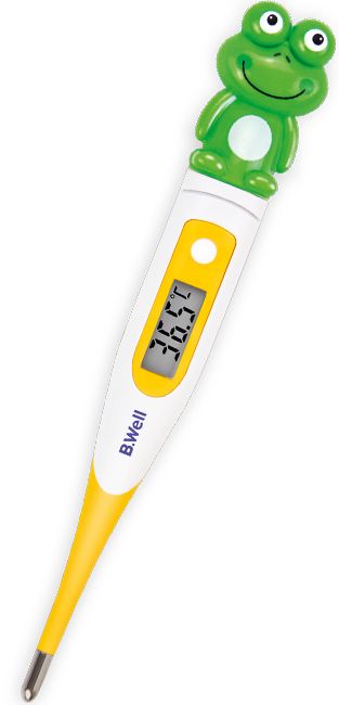 Termometru digital cu cap flexibil in forma de broscuta WT-06, 1 bucata, B.Well 1 Termometru digital cu cap flexibil in forma de broscuta WT-06