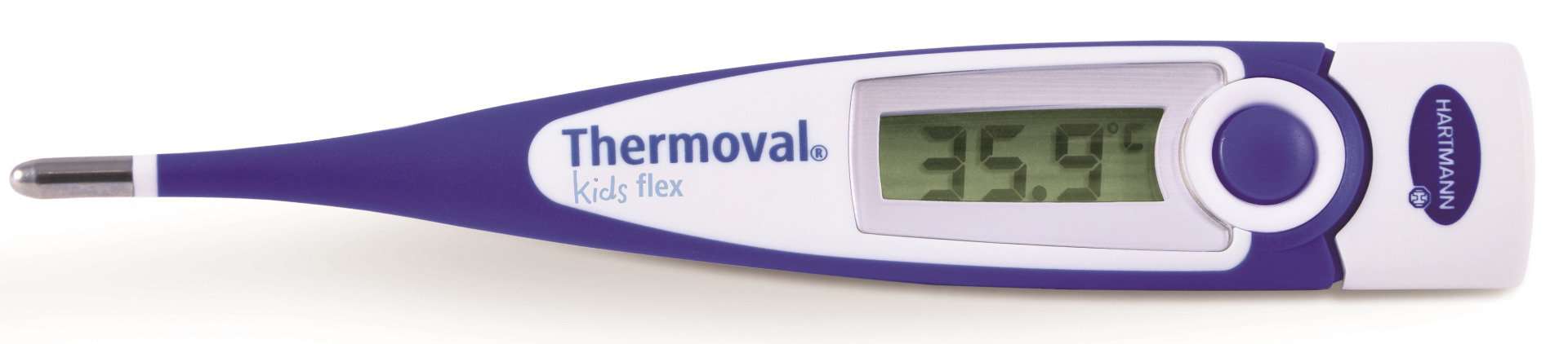 Termometru digital cu timp scurt de masurare si cap flexibil, Thermoval Kids Flex, Hartmann 1 Termometru digital cu timp scurt de masurare si cap flexibil