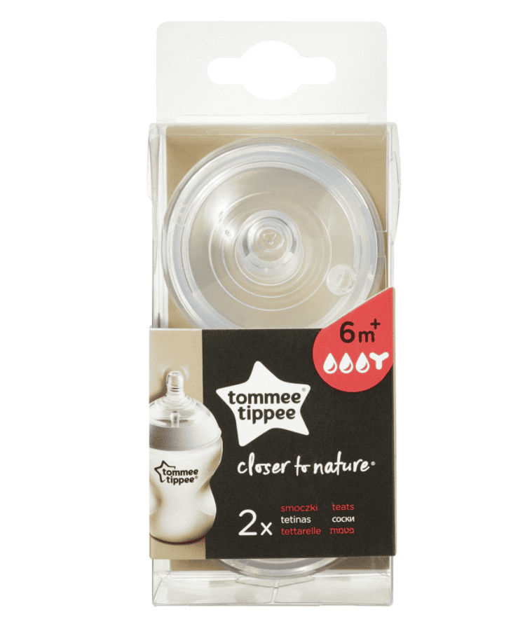 Tetina pentru hrana densa 6 luni+, 2 bucati, Tommee Tippee 1 Tetina pentru hrana densa 6 luni+