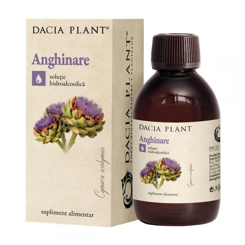 Tinctura de anghinare, 200ml - Dacia Plant | Remedii Naturiste 1 Tinctura de anghinare, 200ml, Dacia Plant