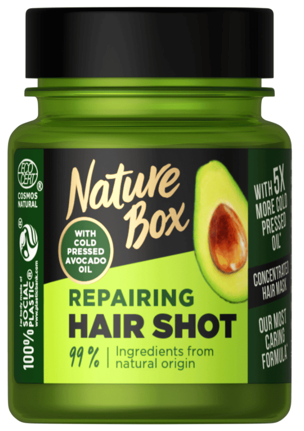 Tratament concentrat de par cu ulei de avocado, 60ml, Nature Box 1 Tratament concentrat de par cu ulei de avocado