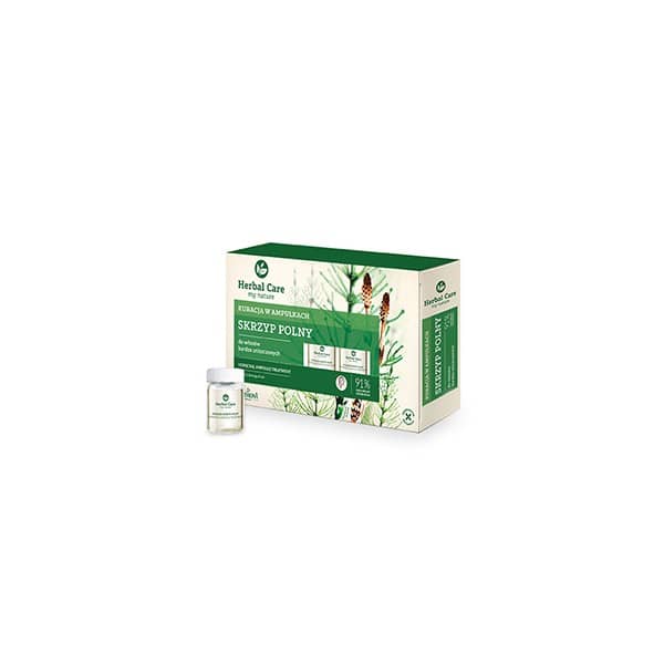 Tratament fiole cu extract de Coada Calului pentru par foarte deteriorat Herbal Care