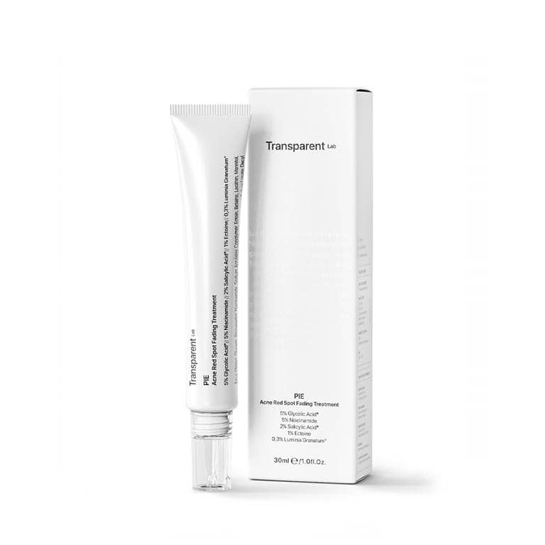 Tratament local pentru semne rosii postacneice cu AHA + niacinamide si BHA