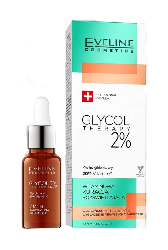 Tratament pentru iluminarea tenului Glycol Therapy 2%, 18ml, Eveline Cosmetics 1 Tratament pentru iluminarea tenului Glycol Therapy 2%