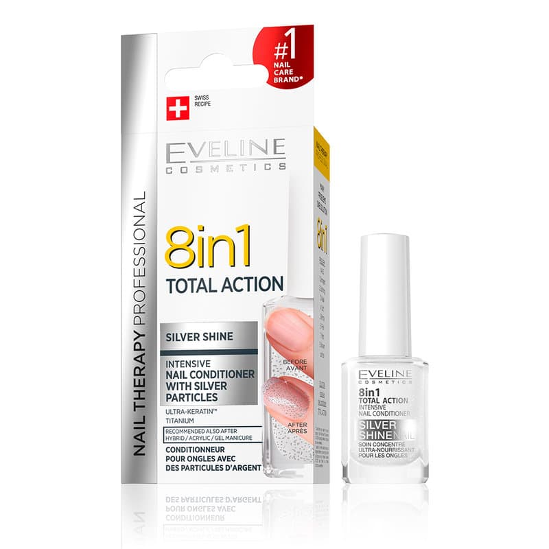 Tratament pentru unghii 8 in 1 Silver Shine Nail Therapy