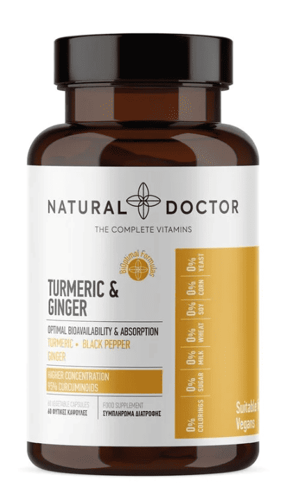 Turmeric & Ginger, 60 capsule, Natural Doctor 1 Turmeric & Ginger