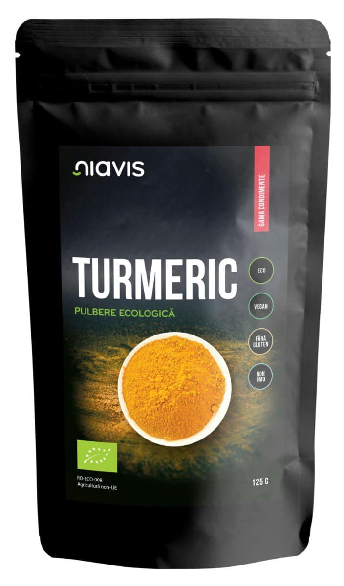 Turmeric Pulbere ecologica, 125g, Niavis 1 Turmeric Pulbere ecologica