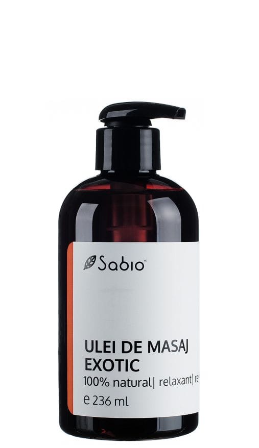 Ulei de masaj exotic, 236ml, Sabio 1 Ulei de masaj exotic