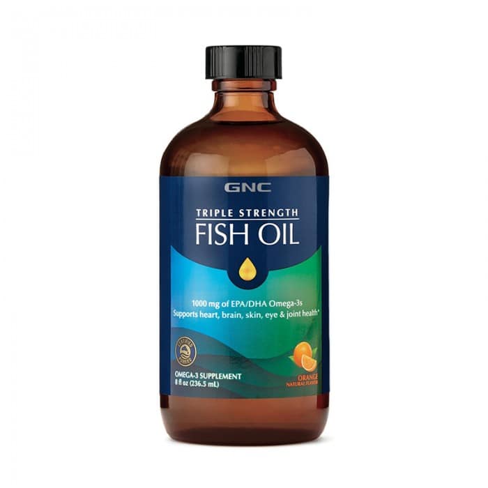 Ulei de peste cu aroma naturala de portocale Triple Strength Fish Oil