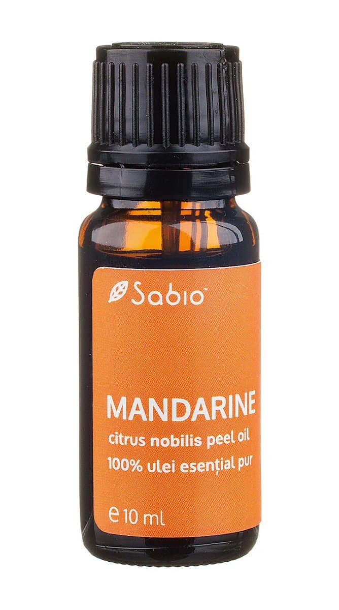 Ulei esential de mandarina (citrus nobilis peel oil), 10ml, Sabio 1 Ulei esential de mandarina (citrus nobilis peel oil)