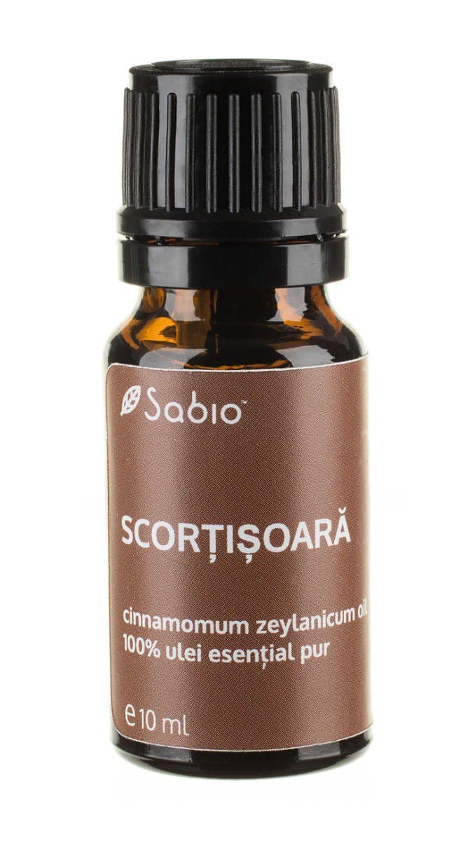 Ulei esential de scortisoara (cinnamomum zeylanicum oil), 10ml, Sabio 1 Ulei esential de scortisoara (cinnamomum zeylanicum oil)
