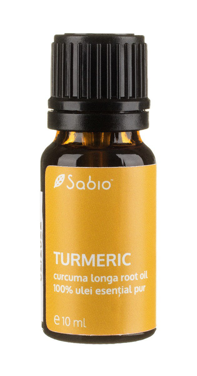 Ulei esential de turmeric (curcuma longa), 10ml, Sabio 1 Ulei esential de turmeric (curcuma longa)
