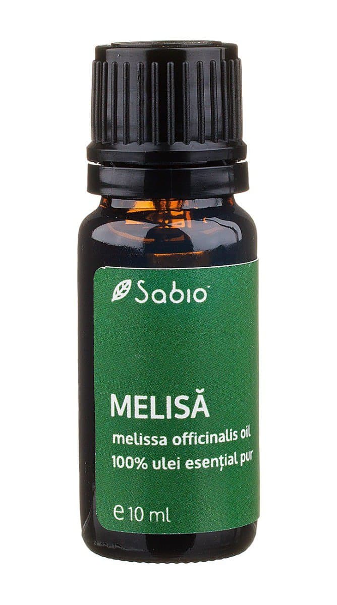 Ulei esential pur Melissa (melissa officinalis), 10ml, Sabio 1 Ulei esential pur Melissa (melissa officinalis)