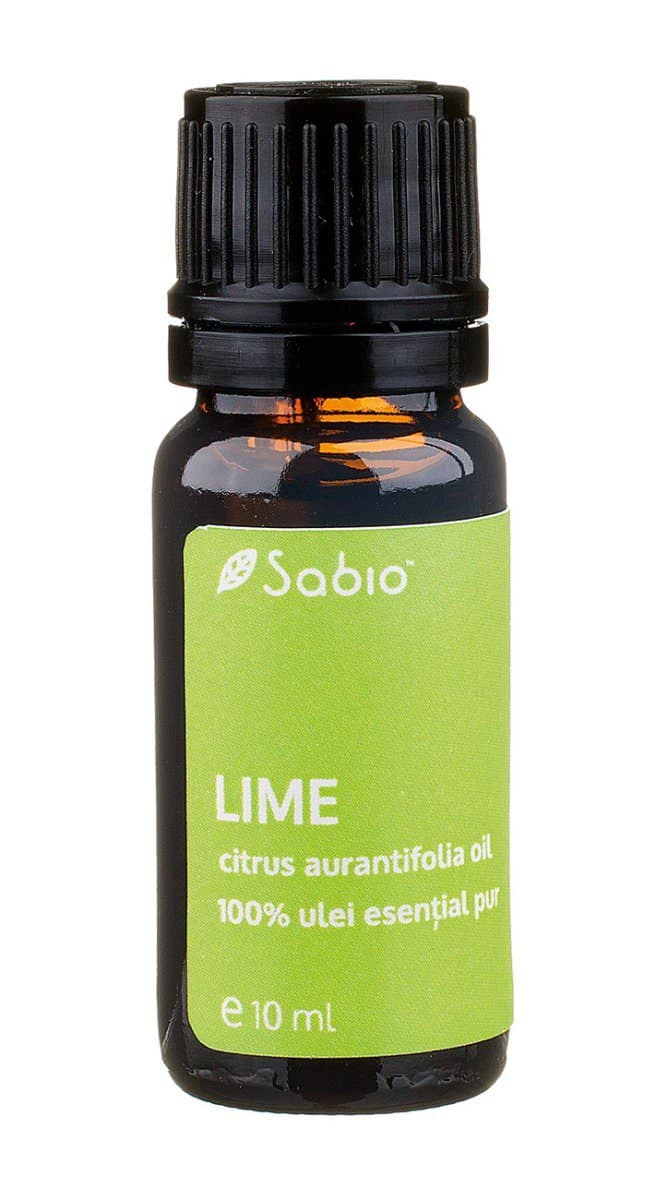 Ulei esential pur de lime (citrus aurantifolia), 10ml, Sabio 1 Ulei esential pur de lime (citrus aurantifolia)